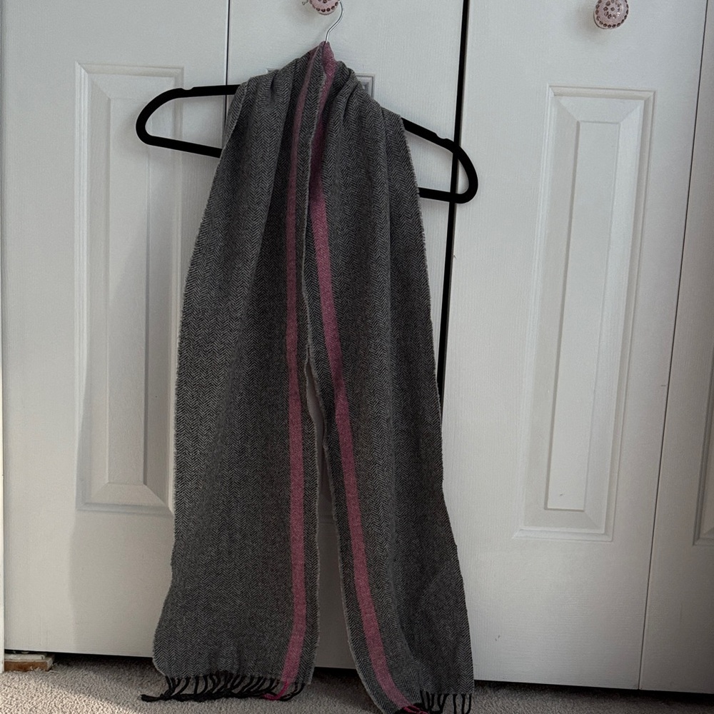 Gray and Pink Women's Scarf